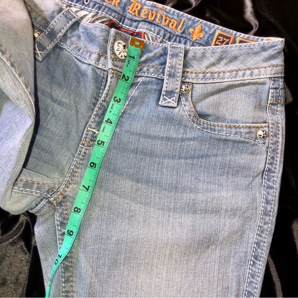 Y2K  NEW ROCK REVIVAL “DEE” JEANS BOOTCUT 27 🔥 - Picture 13 of 16